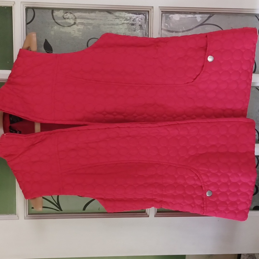 New direction vest quilted red size medium